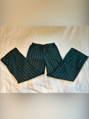 Auden Forest Green Pinstripe Lounge Pajama Pants